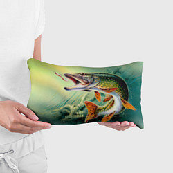 Подушка-антистресс Лучший щучий рыбак, цвет: 3D-принт — фото 2