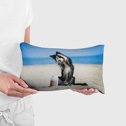 Подушка-антистресс Песик на пляже, цвет: 3D-принт — фото 2