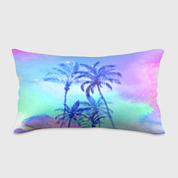Подушка-антистресс Неоновые пальмы, цвет: 3D-принт