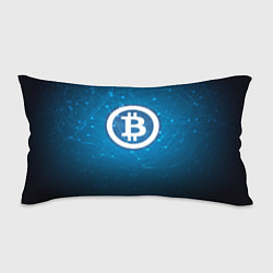 Подушка-антистресс Bitcoin Blue