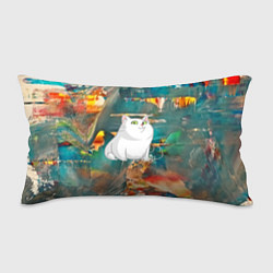 Подушка-антистресс Белый котик