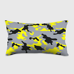 Подушка-антистресс Yellow & Grey Camouflage, цвет: 3D-принт