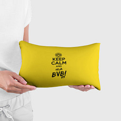 Подушка-антистресс Keep Calm & Heja BVB, цвет: 3D-принт — фото 2