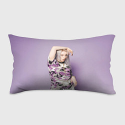 Подушка-антистресс Billie Eilish: Violet Camo, цвет: 3D-принт