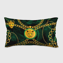 Подушка-антистресс Золотой леопард и цепь, цвет: 3D-принт