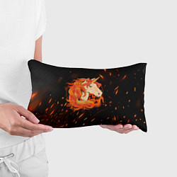 Подушка-антистресс Огненный единорог, цвет: 3D-принт — фото 2