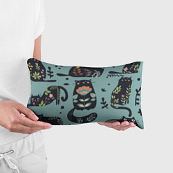 Подушка-антистресс Цветочный кот, цвет: 3D-принт — фото 2