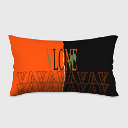 Подушка-антистресс V lone orange dark logo, цвет: 3D-принт