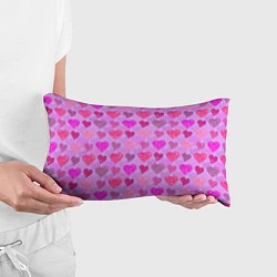 Подушка-антистресс Розовые сердечки, цвет: 3D-принт — фото 2