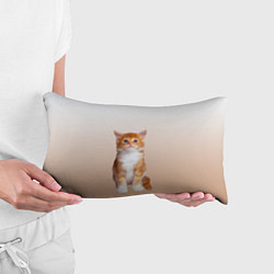 Подушка-антистресс Бело-рыжий котенок реализм, цвет: 3D-принт — фото 2