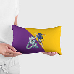 Подушка-антистресс Yellow vs purple, цвет: 3D-принт — фото 2