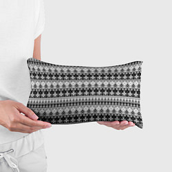 Подушка-антистресс Черно-белый орнамент, цвет: 3D-принт — фото 2