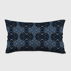 Подушка-антистресс Темный синий абстрактный узор, цвет: 3D-принт