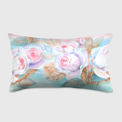 Подушка-антистресс Нежная акварель с розами, цвет: 3D-принт