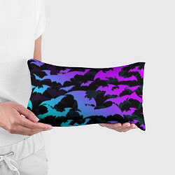 Подушка-антистресс ЛЕТУЧИЕ МЫШИ ХЕЛЛОУИН НЕОН HALLOWEEN NEON, цвет: 3D-принт — фото 2