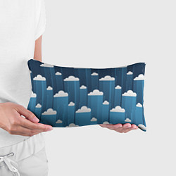 Подушка-антистресс Облака в очереди, цвет: 3D-принт — фото 2