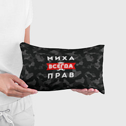 Подушка-антистресс Миха Михаил всенда прав, цвет: 3D-принт — фото 2