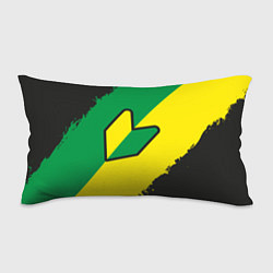 Подушка-антистресс JDM GREEN YELLOW LOGO, цвет: 3D-принт