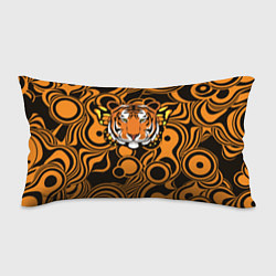 Подушка-антистресс Голова тигра с бабочкой, цвет: 3D-принт