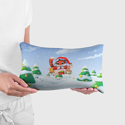 Подушка-антистресс 2022 - Тигренок с подарками, цвет: 3D-принт — фото 2