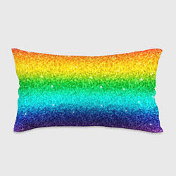 Подушка-антистресс Блестки радуга, цвет: 3D-принт