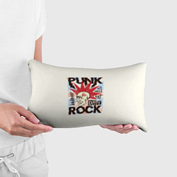 Подушка-антистресс Punk Rock Панк, цвет: 3D-принт — фото 2