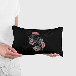 Подушка-антистресс Букет с розовыми георгинами, цвет: 3D-принт — фото 2