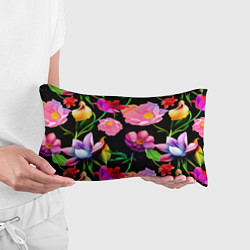 Подушка-антистресс Цветочный узор Floral pattern, цвет: 3D-принт — фото 2