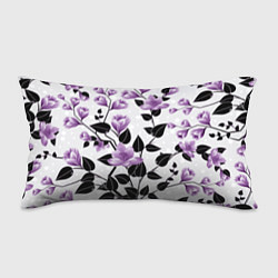 Подушка-антистресс Распустившиеся фиолетовые цветы, цвет: 3D-принт
