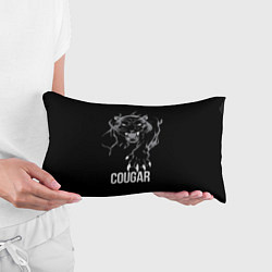 Подушка-антистресс Cougar on the hunt - Пума на охоте, цвет: 3D-принт — фото 2