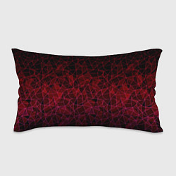 Подушка-антистресс Темно-красный абстрактный узор, цвет: 3D-принт