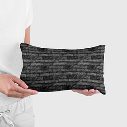 Подушка-антистресс Стена из черного кирпича Лофт, цвет: 3D-принт — фото 2