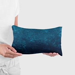 Подушка-антистресс Синий абстрактный мраморный узор, цвет: 3D-принт — фото 2