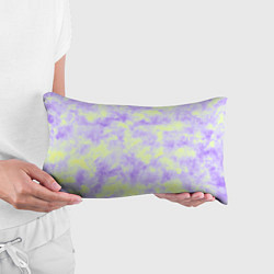 Подушка-антистресс Нежный желто-фиолетовый тай дай, цвет: 3D-принт — фото 2