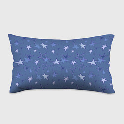 Подушка-антистресс Gray-Blue Star Pattern, цвет: 3D-принт