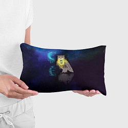 Подушка-антистресс Сова с фонарем на фоне ночи, цвет: 3D-принт — фото 2