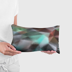 Подушка-антистресс Абстрактный узор в бирюзовых коричневых тонах, цвет: 3D-принт — фото 2