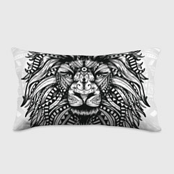 Подушка-антистресс Черно белый Африканский Лев Black and White Lion, цвет: 3D-принт