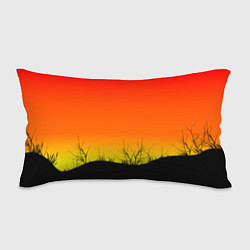 Подушка-антистресс Закат и травы, цвет: 3D-принт