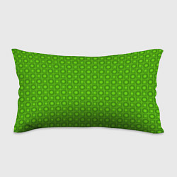 Подушка-антистресс Зеленые круги и ромбы, цвет: 3D-принт