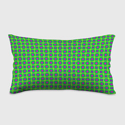 Подушка-антистресс Фиолетовые кружочки на зеленом фоне