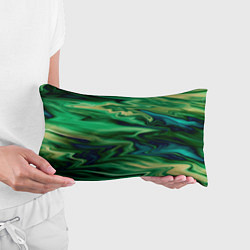 Подушка-антистресс Абстрактный узор в зеленых тонах, цвет: 3D-принт — фото 2