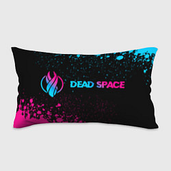 Подушка-антистресс Dead Space - neon gradient: надпись и символ, цвет: 3D-принт