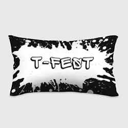 Подушка-антистресс Рэпер T-Fest в стиле граффити: надпись и символ, цвет: 3D-принт