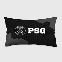 Подушка-антистресс PSG sport на темном фоне: надпись и символ