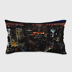 Подушка-антистресс Ночной город - вид с высоты, цвет: 3D-принт