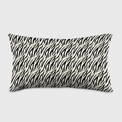 Подушка-антистресс Тигровый полосатый узор-черные, бежевые полосы на, цвет: 3D-принт