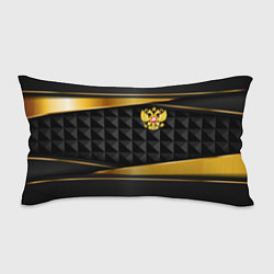 Подушка-антистресс Gold & black - Russia, цвет: 3D-принт
