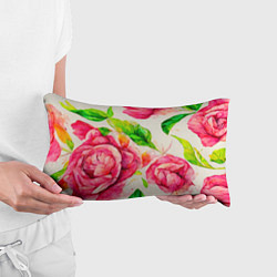 Подушка-антистресс Яркие выразительные розы, цвет: 3D-принт — фото 2