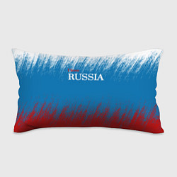 Подушка-антистресс Российский триколор - Я люблю Россию, цвет: 3D-принт